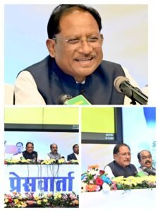 *जनता की आस्था ही सरकार की सबसे बड़ी शक्ति: दो वर्ष की सेवा यात्रा छत्तीसगढ़ की जनता को समर्पित – मुख्यमंत्री श्री विष्णुदेव साय, छत्तीसगढ़ विश्वास, स्थिरता और सुशासन के नए अध्याय की ओर अग्रसर : श्री साय ने सोशल मीडिया के माध्यम से प्रदेशवासियों को किया संबोधित*